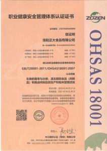 職業健康安(ān)全管理(lǐ)體(tǐ)系認證
